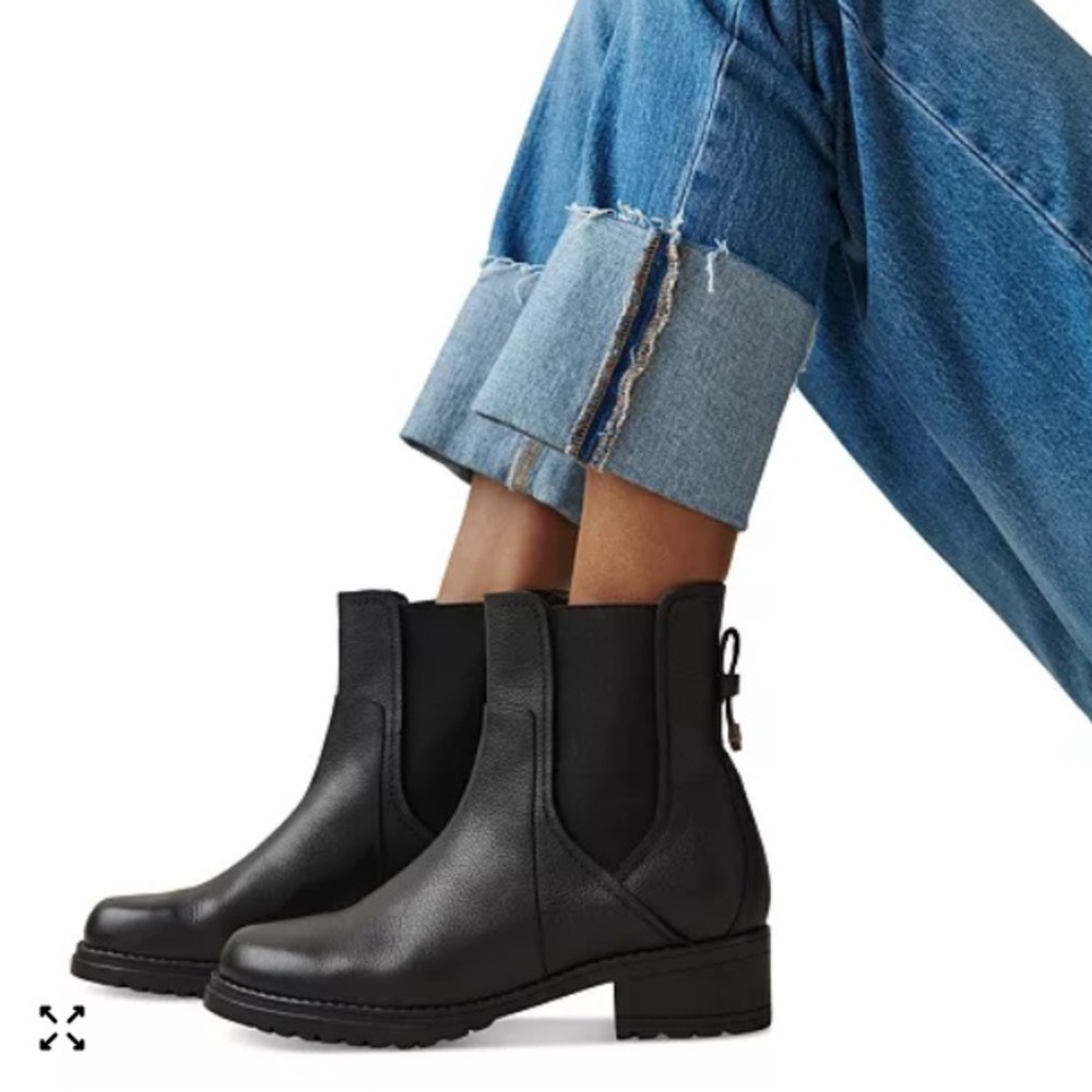 Cole Haan Camea Chelsea Black Ankle Booties